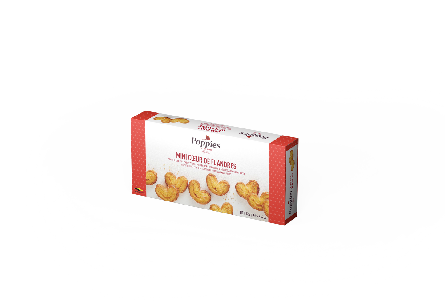 Poppies - Mini palmeritas Mini coeurs Flandres 125 g.
