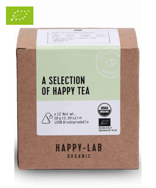 CAJITA SELECCIÓN ORGÁNICA DE TÉS - TÉ BIO PU-ERH + 100% BRITISH + MARRAKESH