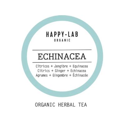 Happy-Lab – ECHINACEA – Caja 60 sobres - Pirámides biodegradables