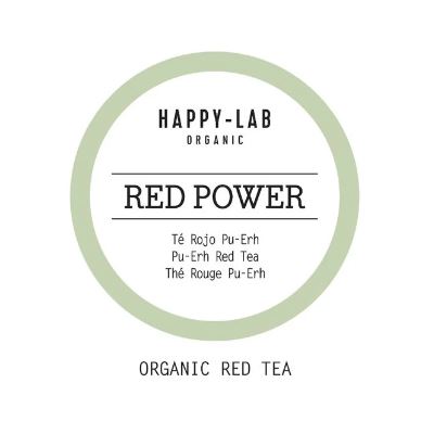 Happy-Lab – RED POWER – Caja 60 sobres - Pirámides biodegradables