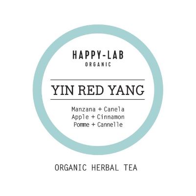 Happy-Lab – YIN RED YANG – Caja 60 sobres - Pirámides biodegradables