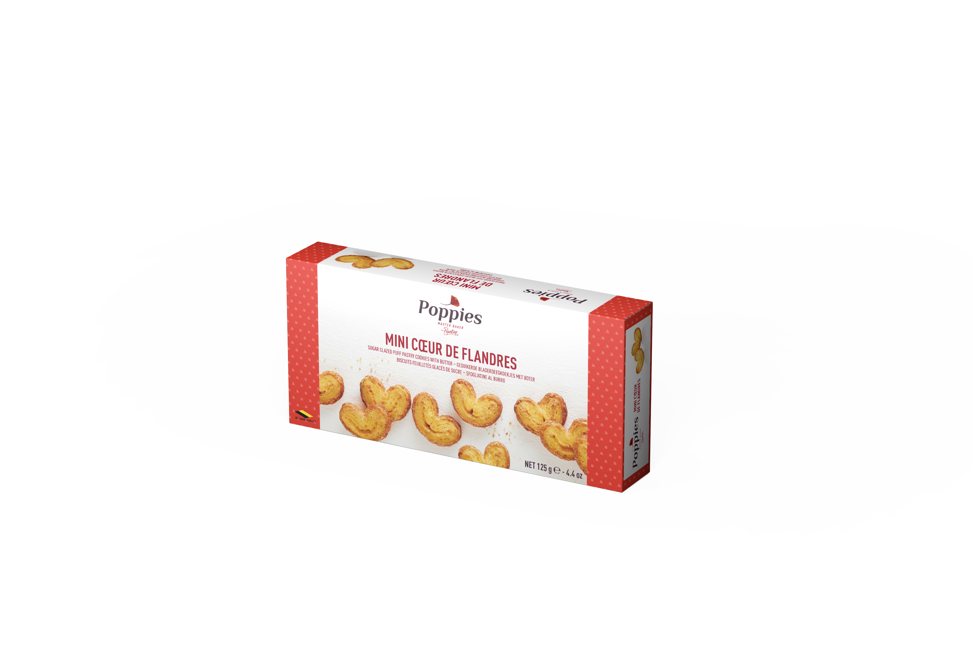 Poppies - Mini palmeritas Mini coeurs Flandres 125 g.