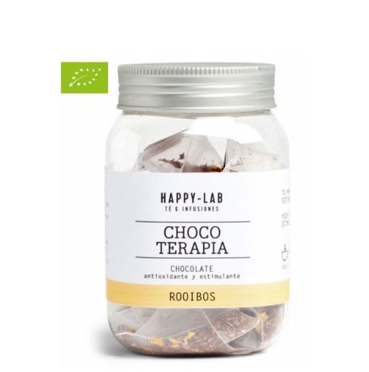 CHOCOTERAPIA - Rooibos sabor chocolate - Bote 14 pirámides biodegradables