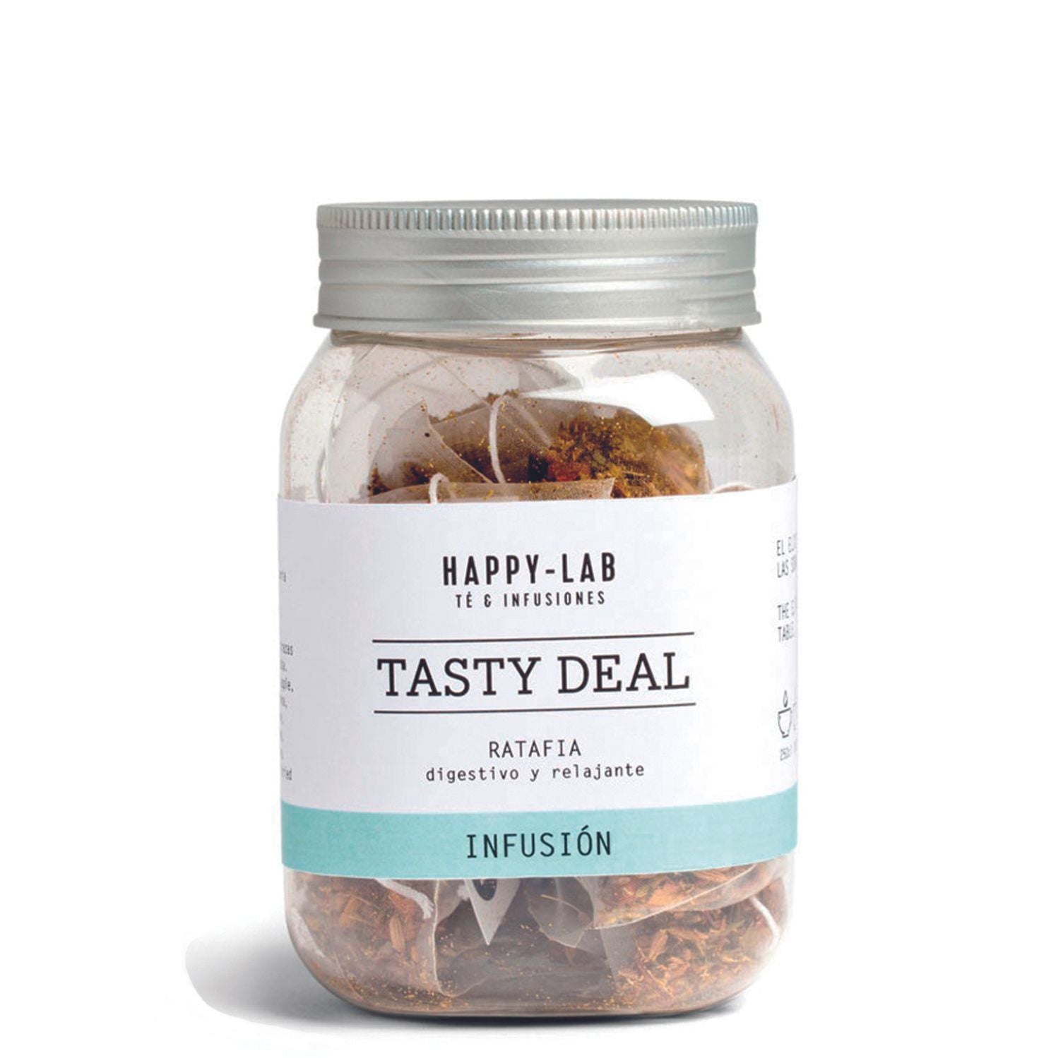 TASTY DEAL - Bote 14 pirámides biodegradables