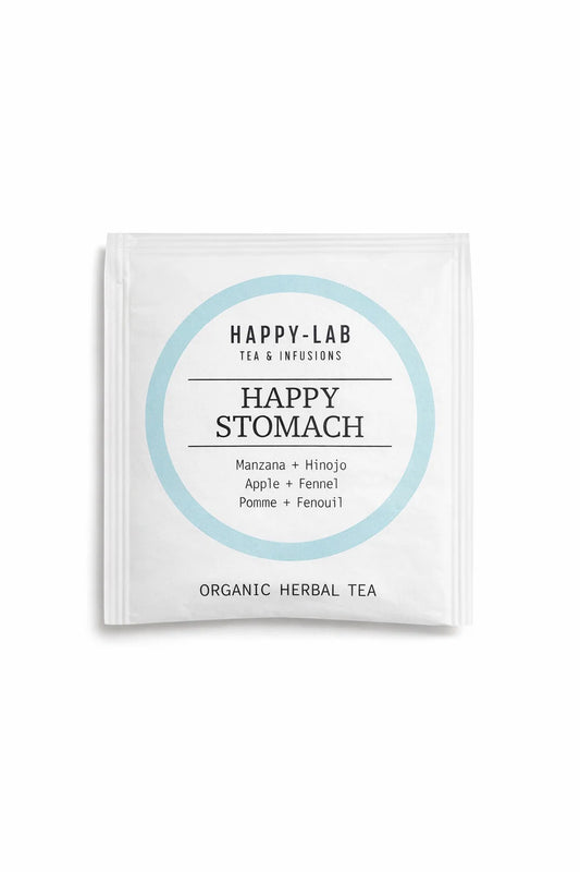 Happy-Lab – HAPPY STOMACH – Caja 60 sobres - Pirámides biodegradables