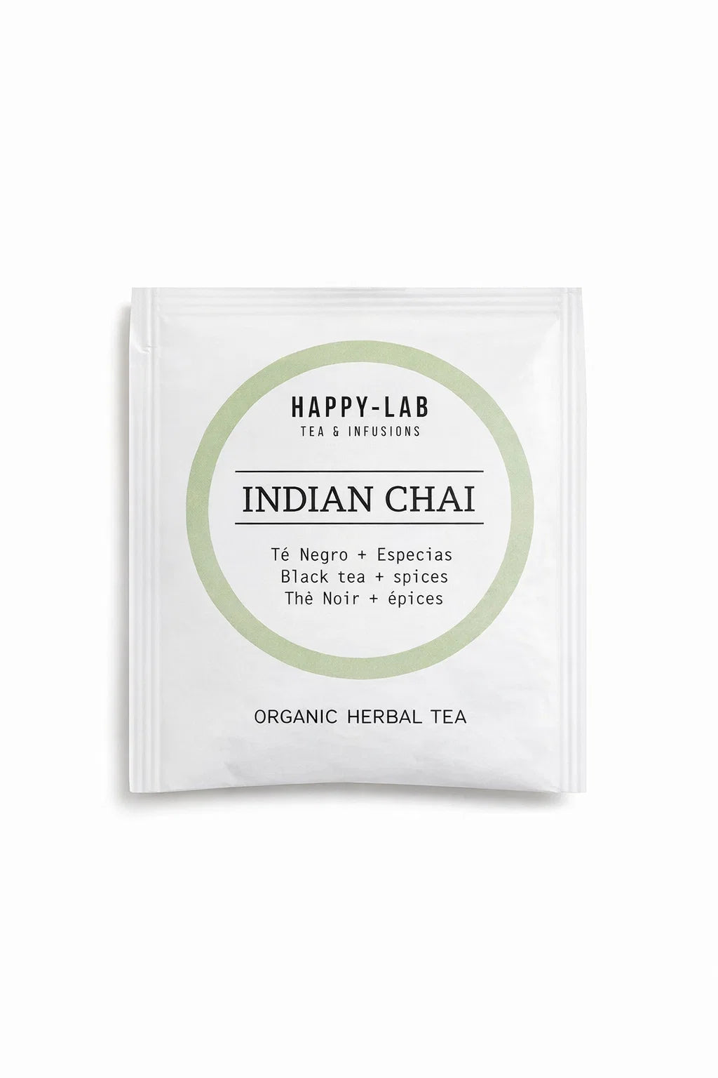 Happy-Lab – INDIAN CHAI – Caja 60 sobres - Pirámides biodegradables