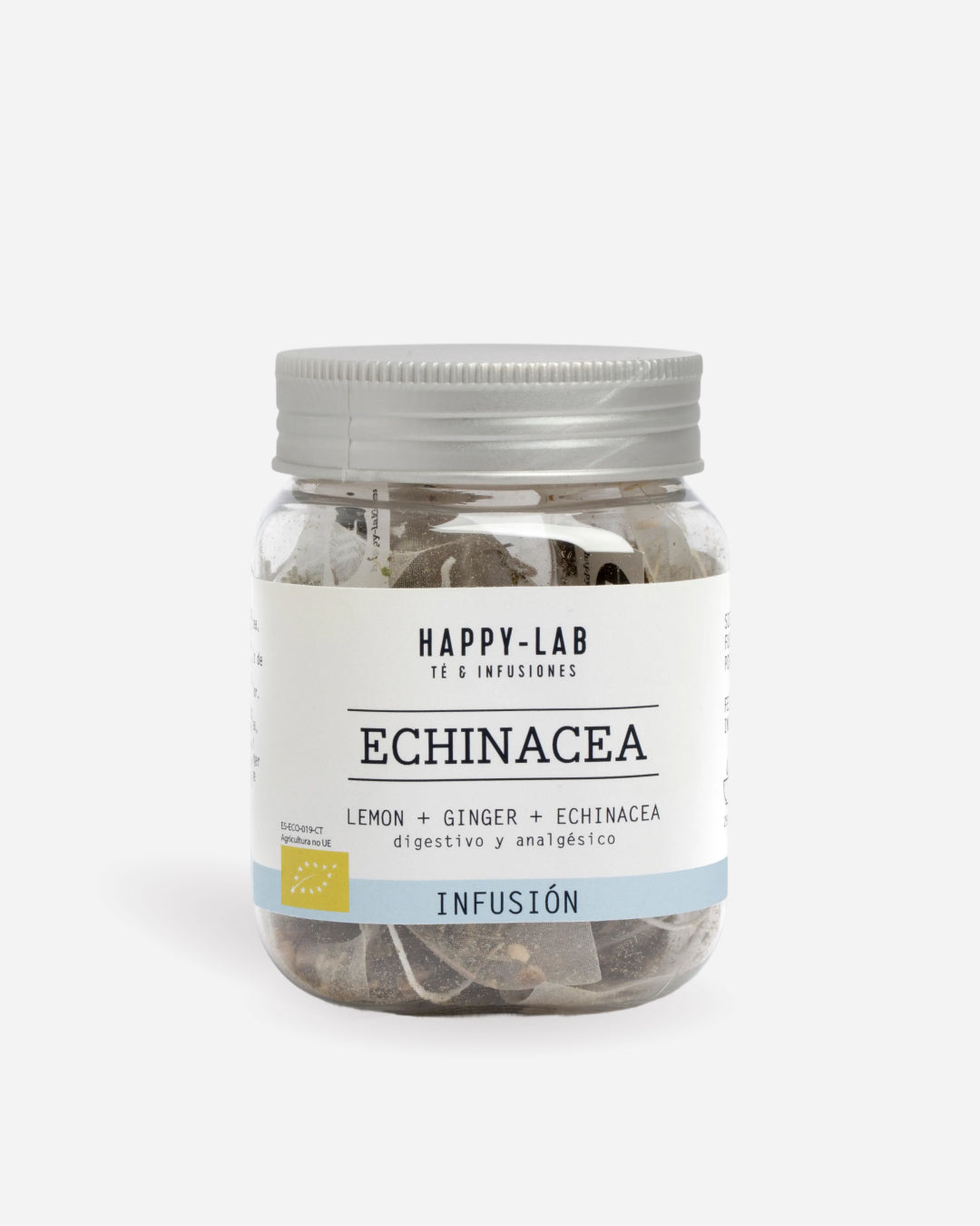 ECHINACEA, LIMÓN Y JENGIBRE - Bote 14 pirámides biodegradables
