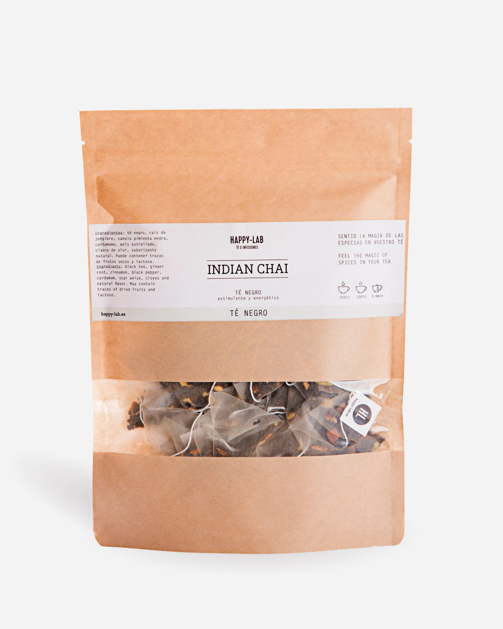 INDIAN CHAI - Ecopack 25 pirámides biodegradables