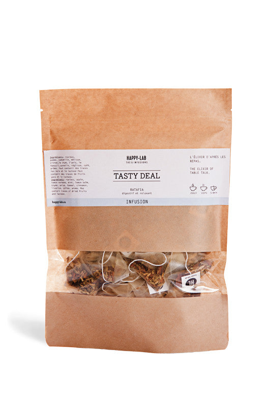TASTY DEAL - Ecopack 25 pirámides biodegradables