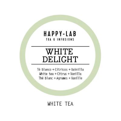 Happy-Lab – WHITE DELIGHT – Caja 60 sobres - Pirámides biodegradables