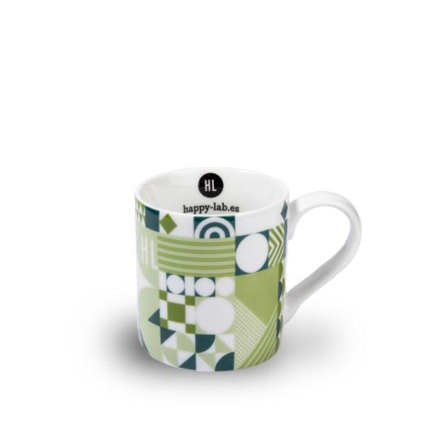 MUG GREEN - Taza verde con tapa Happy-Lab